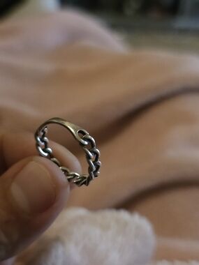 Stampd Silver Chain-Link C Ring